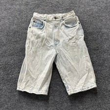 Lee Denim Shorts Womens Size 8 Light Wash High Waisted Cotton USA Made 25 Waist
