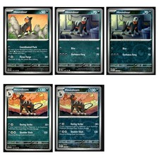 5 Card Pokemon TCG - Houndour 131/197 132/197 & Houndoom 133/197 LP
