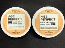 2ct L'Oreal Age Perfect 4 in 1 Tinted Balm Medium 10 infused w/ firming serum