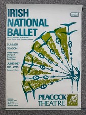 1987 'Irish National Ballet' poster - Peacock Theatre, Dublin