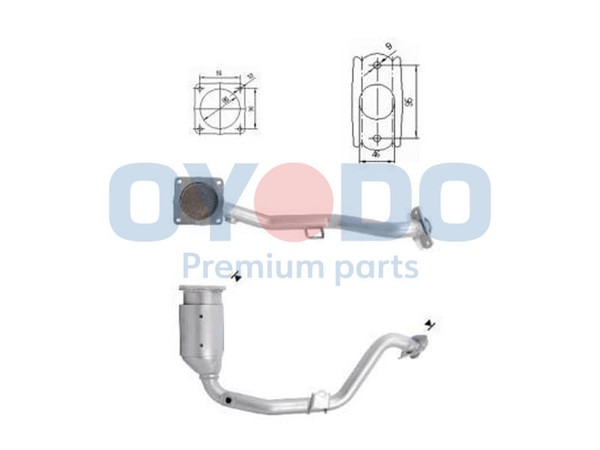 Oyodo Katalysator 10N0069-OYO FüR Peugeot 307 Break 3E CC 3B 3A SW 3H 16V C4 1-image