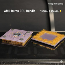 AMD Duron CPU Bundle 700MHz 950MHz - Socket A / 462 - Vintage Retro Gaming