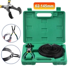 Motorcycle Piston Ring Compressor Cylinder Installer Tool Kit with Plier&14 Band