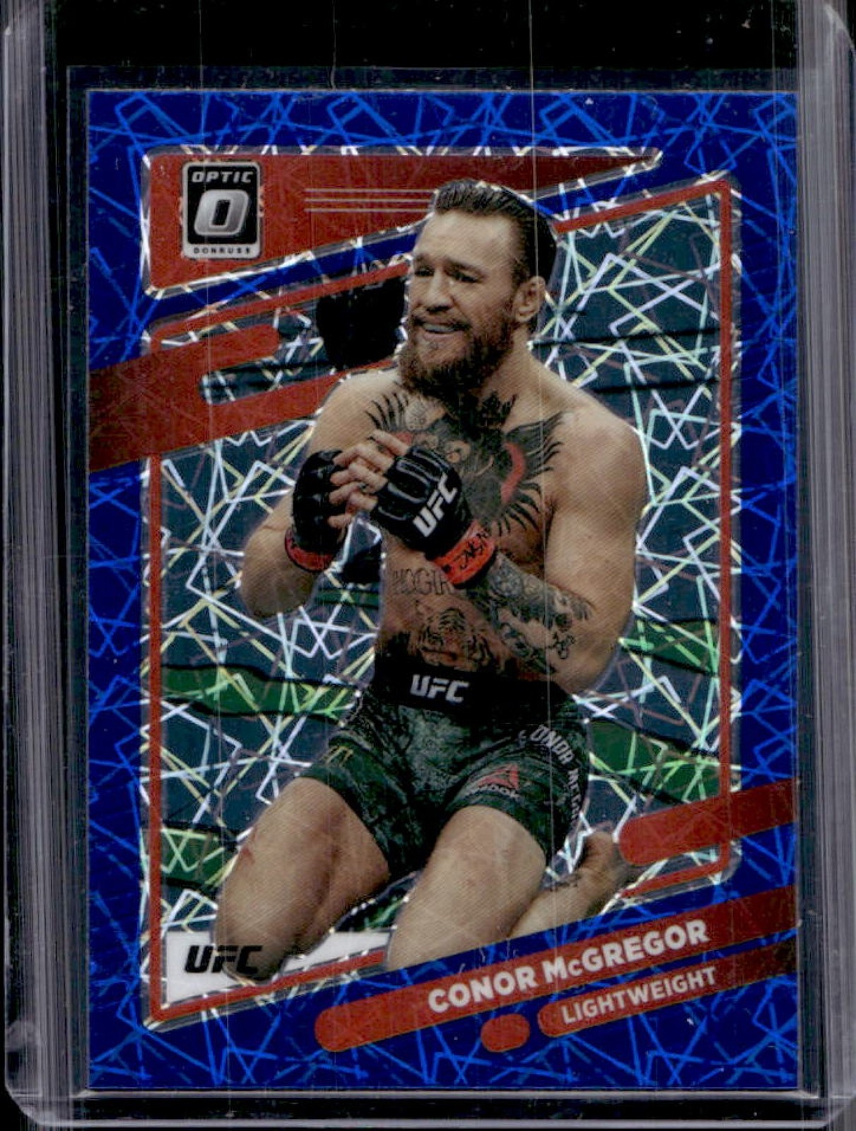 2022 Panini Donruss Optic UFC Conor McGregor Blue Velocity Prizm #75