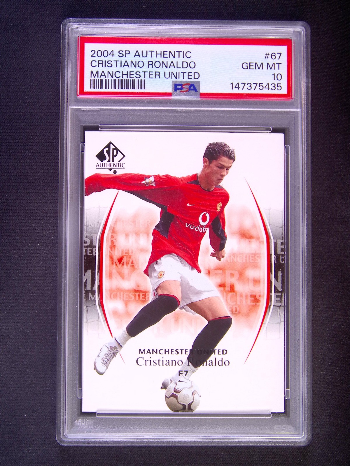 2004 Upper Deck UD SP Authentic Cristiano Ronaldo #67 Manchester United PSA 10
