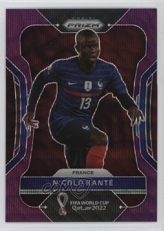 2022 Panini Prizm World Cup Qatar Purple Wave 42/99 N'Golo Kante #102 0su2