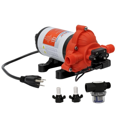 #ad SEAFLO 33 Series Water 110V AC Pressure Pump 115V AC 45 PSI Black White $126.89