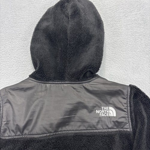 The North Face Jacket Girls M 10 12 Black Fleece Long Sleeve Hooded Full Zip - Picture 9 of 16