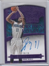 2014-15 Panini Preferred Crown Purple DEVYN MARBLE RC Auto Magic/Iowa #20/20