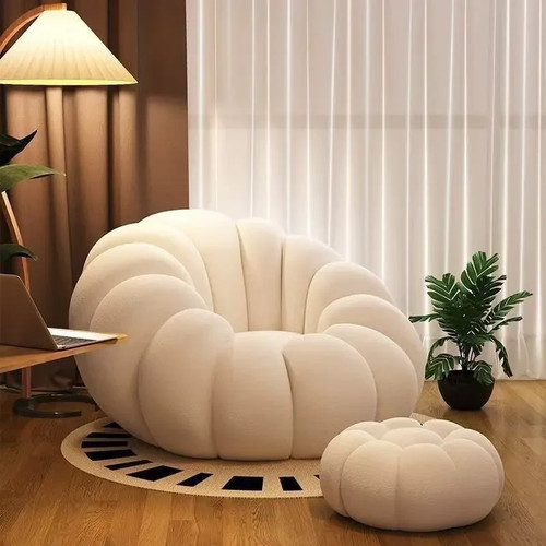 Poltrona Morbida Stile Nuvola Nordico Comfort Moderno per Soggiorno - Foto 5 di 9