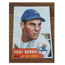 Topps 1953 Yogi Berra #104 New York Yankees Baseball Base Set 