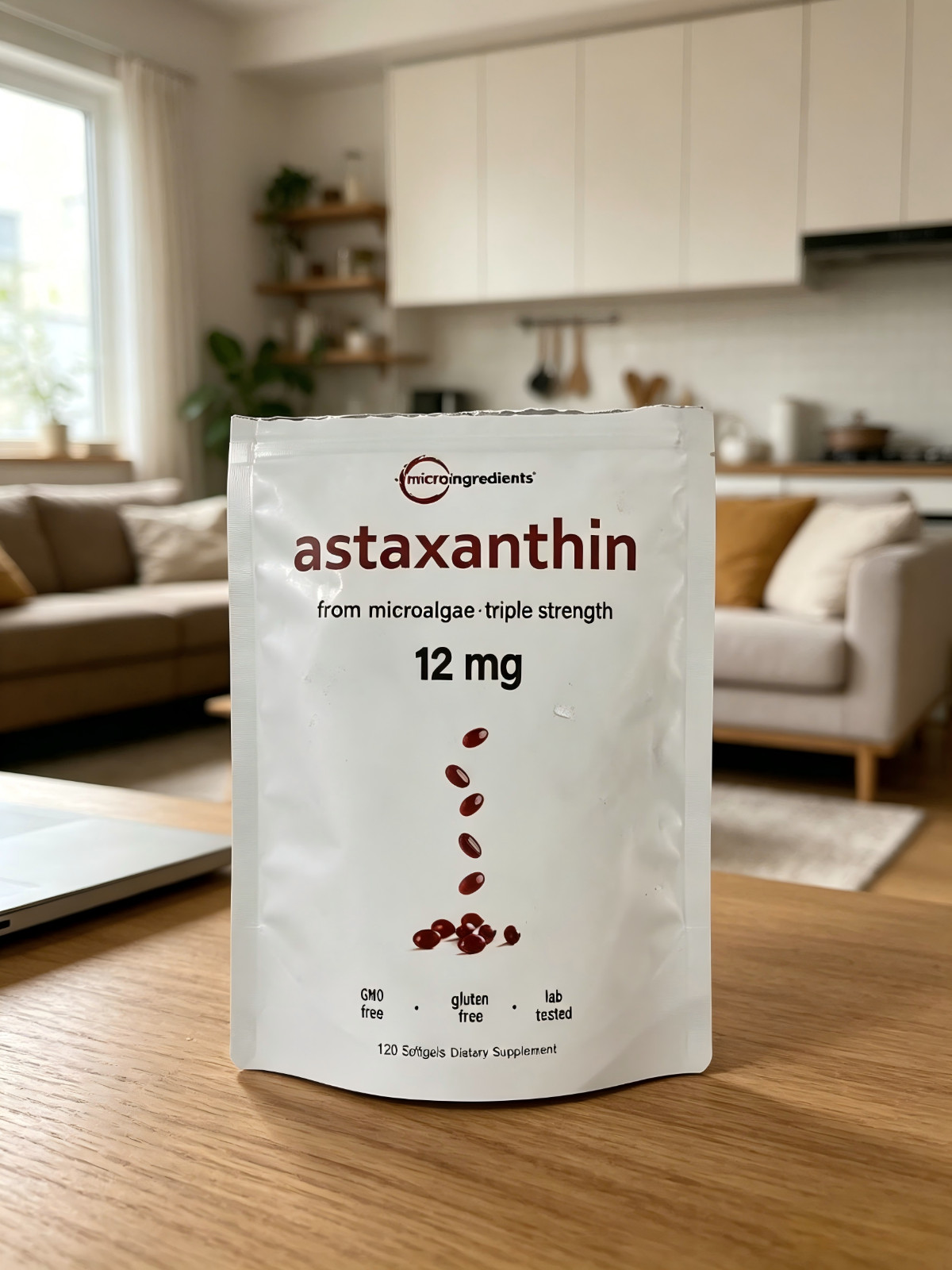Triple Strength Astaxanthin 12mg - 120 Softgels, Supports Immune Health