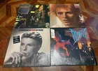 4 DAVID BOWIE GLAM ROCK PUNK LPS LOT ~ Ziggy Stardust, Changes One, Space Oddity