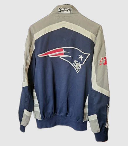 Vintage NFL New England Patriots Canvas Snap Up Jacket | Team Logo Large. - Picture 4 of 9
