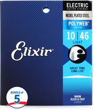 Elixir Strings 12050 Polyweb Electric Guitar ...