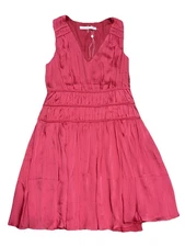 Trina Turk Embrace Dress Pink Raspberry Sheen A-line Size 10 New