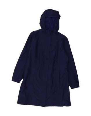 L.L.BEAN Damen-Regenmantel mit Kapuze UK 16 Large marineblau Polyester CI11