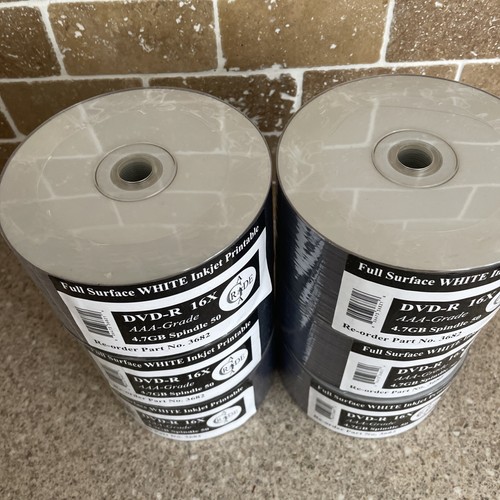 300 x Ritek Arita DVD-R 16x Printable 4.7GB Blank Discs 120 mins RITEK F01 dye - Photo 2/3