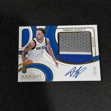 2023 Panini Immaculate Dereck Lively II Dallas Mavericks RC Patch Auto/50#PPALIV