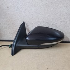 VW PASSAT B7 2010-2015 WING MIRROR PASSENGER LEFT SIDE IN BLACK 3C0857933A