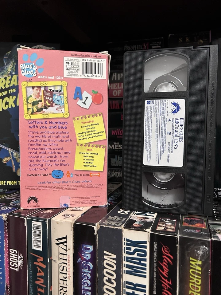Blues Clues Play Along With ABC's and 123's VHS Video Tape 1999 Nick Jr. Tape - Image 4 of 4