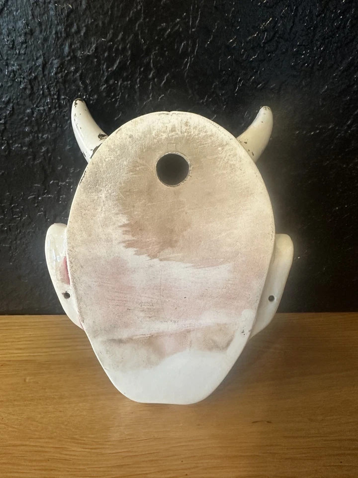 Máscara Demonio / Oni Noh Hannya Kabuki Japón Decoración de Pared Máscara Vintage. ¡Ojos brillantes!  Foto 2 de 4