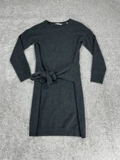Vince Sweater Dress Womens Medium Wool Cashmere Knit Gray