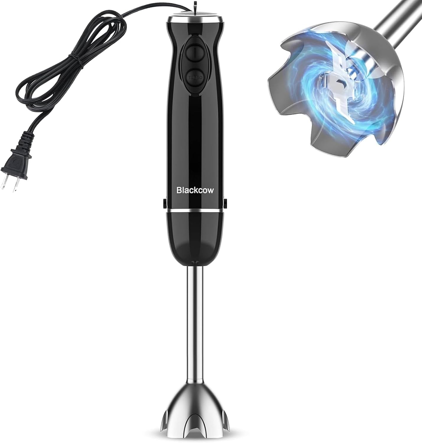 Hand Held Immersion Blender, 500 Watt Electric Hand Blender