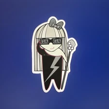 Lady GaGa - Rare "The Fame" Promo Sticker *NEW* Unused -Poker Face -Just Dance