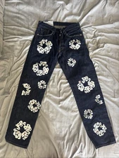 Levi's X Denim Tears The Cotton Wreath Selvedge Jean Raw Indigo Size: 30X32