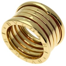 BVLGARI B.zero1 5 Band 52 Ring K18 Yellow Gold Ladies Used 