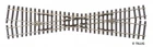 Tillig 85262 Crossing H0 Right/H0m Left, Length 232 mm