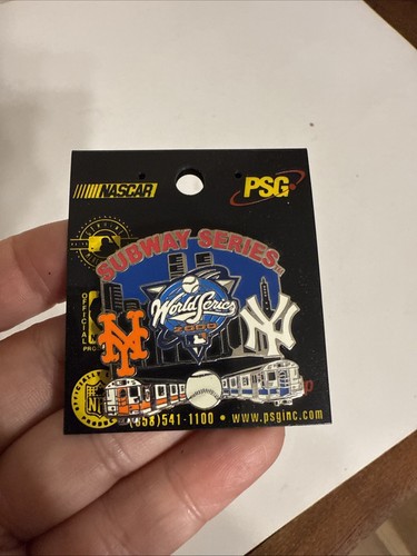 MLB~SUBWAY WORLD SERIES 2000 NEW YORK YANKEES / NEW YOR METS PIN~FREE SHIPPING! - Picture 2 of 3