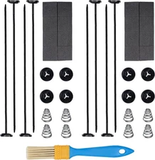 Automotive Fan Mounting Kit with Dust Brush, Radiator Fan Zip Ties Clips Mountin