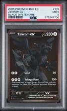 2025 POKEMON BLK EN-BLACK BOLT BLACK WHITE RARE #172 ZEKROM EX PSA 9 on eBay
