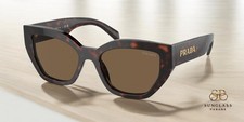 PRADA PR A09S 16N5Y1 Briar Tortoise Dark Brown Polarized 53mm Women's Sunglasses