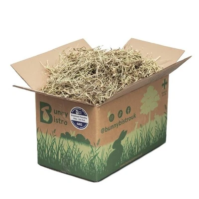 Bunny Bistro Timothy Hay 1st Cut 4kg Box | Natural Rabbit & Guinea Pig Food - Image 1 of 4