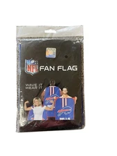 NFL Buffalo Bills Fan Flag Cape Wave it or Wear it 31.5" x 47" NEW