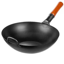 YOSUKATA Carbon Steel Wok Pan – 13,5 “ Stir Fry Pans  Assorted Sizes , Colors 