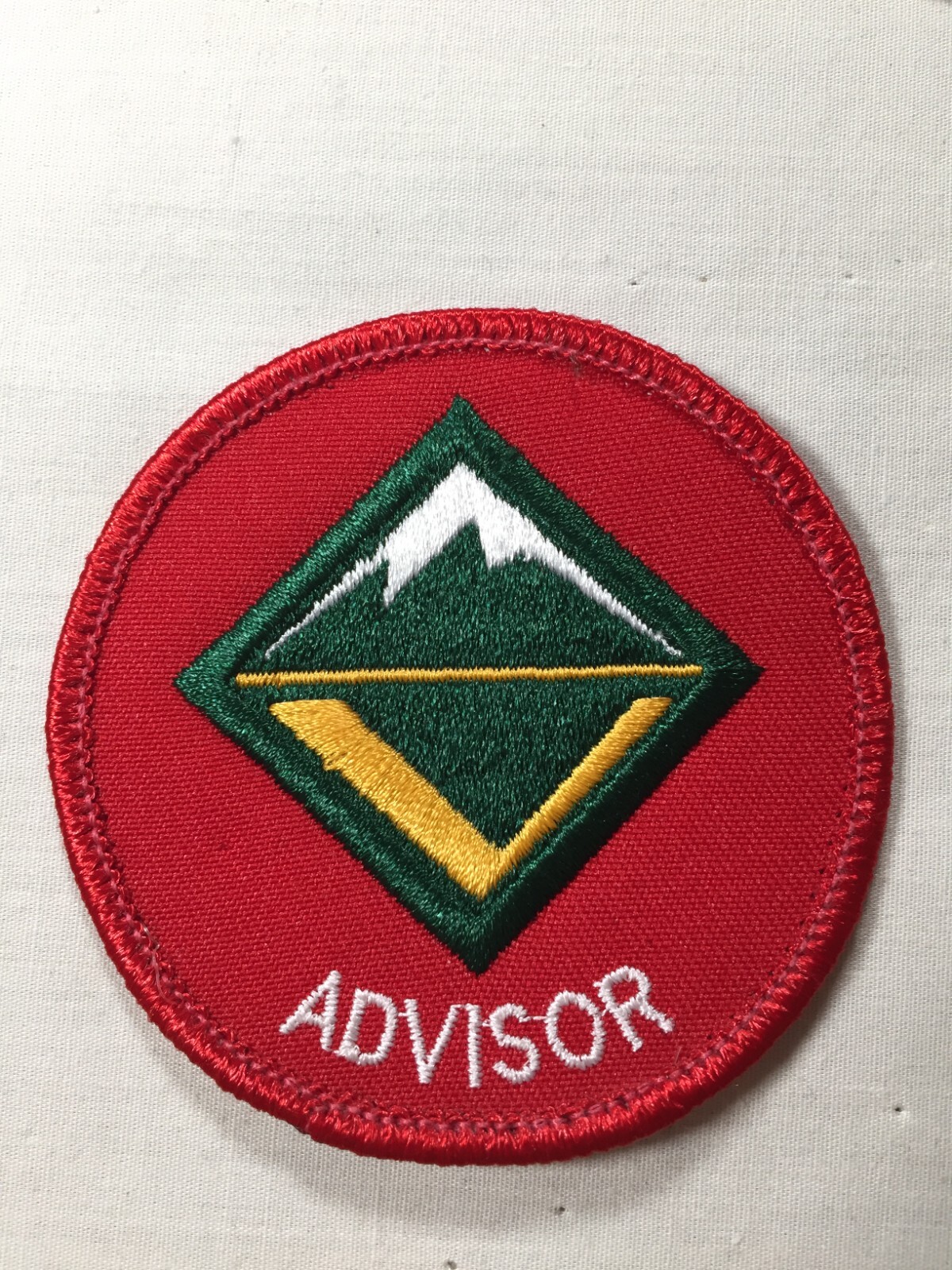 Venturing Patch Venturing Advisor red plastic back BSA Position Patch | eBay