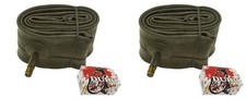 Two Bike Tube Black Cat 16 x 3.00 33mm Standard Schrader/Valve.