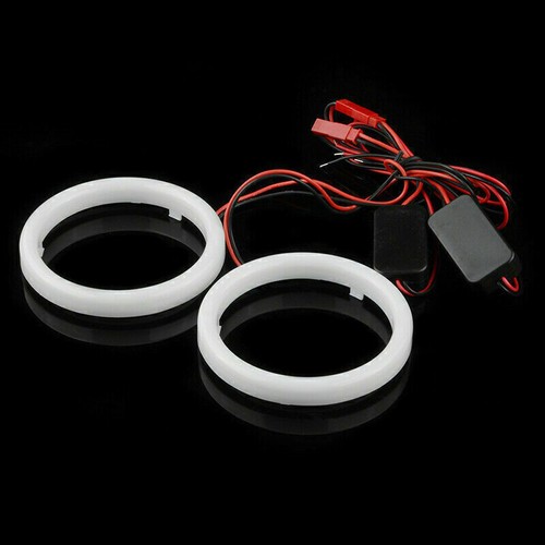 110mm Purple Car Auto DRL COB LED Angel Eyes Halo Ring Fog Headlight Lamp Light - Picture 6 of 8