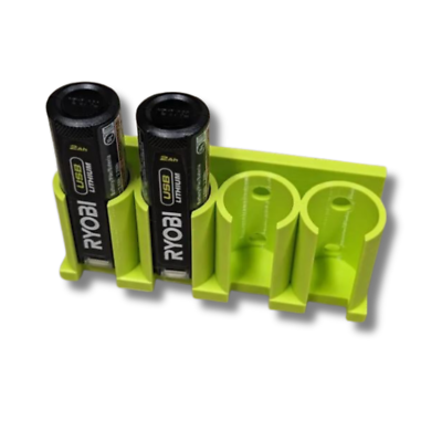 Ryobi 40V Battery Holder Wall Mount - Organizes 3 Batteries, Includes Screws & Anchors - View #11