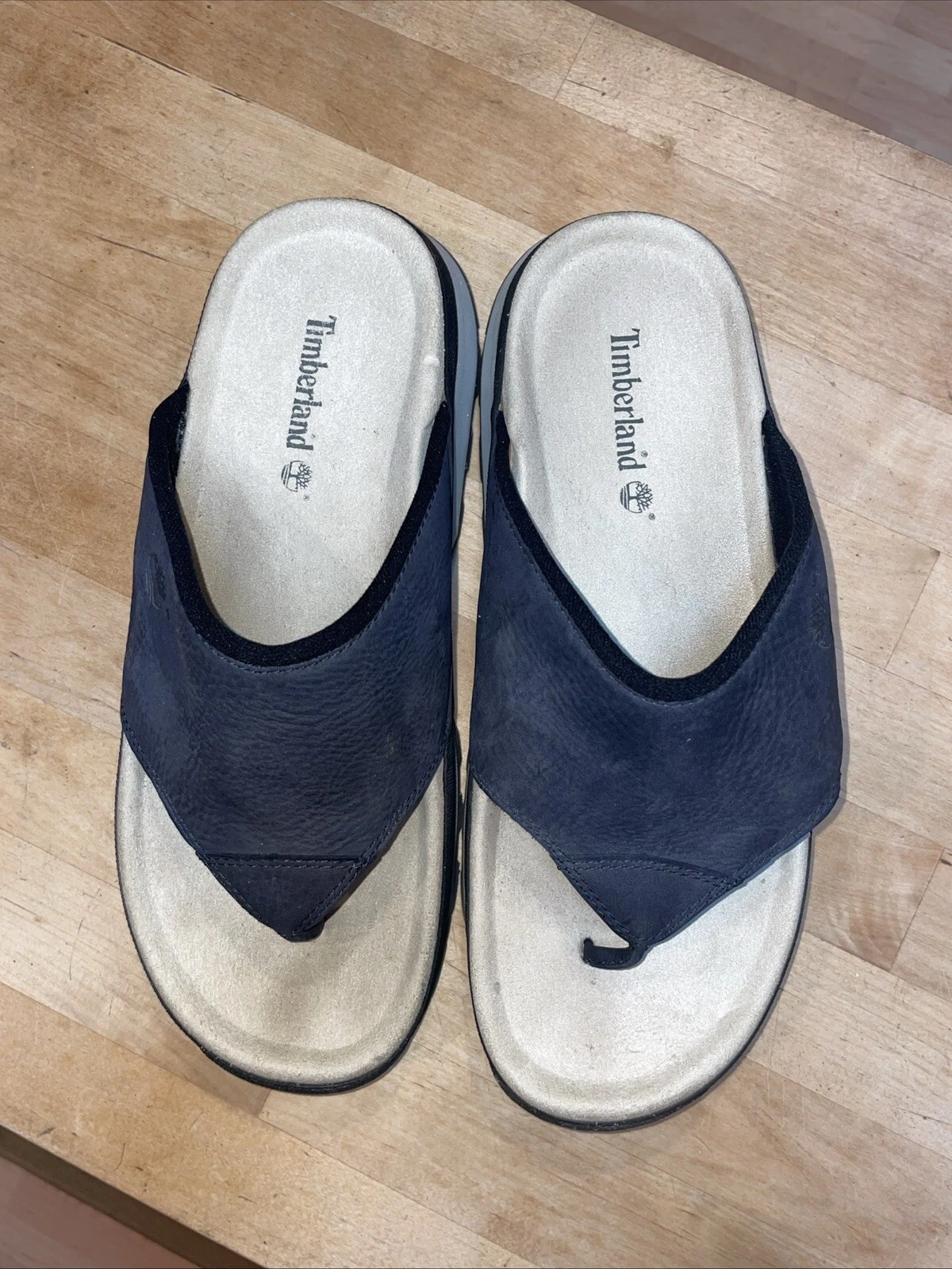 Timberland sandali slip on donna pelle tomaia na tanga taglia 8M 74306 5727