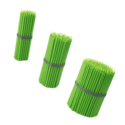 Stabkerzen grün Rußfrei Tropffrei dünn L 16cm Premium Paraffinwachs 36110 - Bild 1 von 2