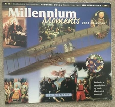  Millennium Moments 2001 Calendar- 16 Month  by Cardinal - Historic Dates