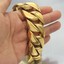 EC4Shop 316L Stainless Steel Cuban Link Bracelet – Men's, 31mm Wide, Silver, Polished, 320g