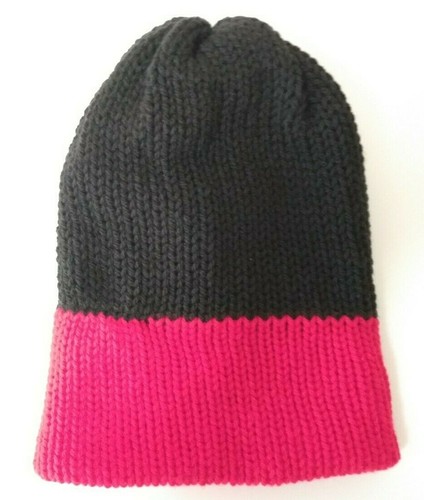 Serenity and Luxe | Black & Red Double Knit Rasta Beanie Tam - KIDS -One Size - Picture 2 of 3