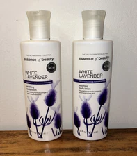 2x Essence of Beauty White Lavender Body Lotion Soothing Moisturize 8 oz/238mL