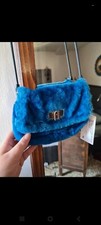 borsa Furla nuova con cartellino azzurra con pelo